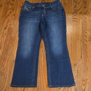 Lane Bryant Dark Blue Flare Jeans